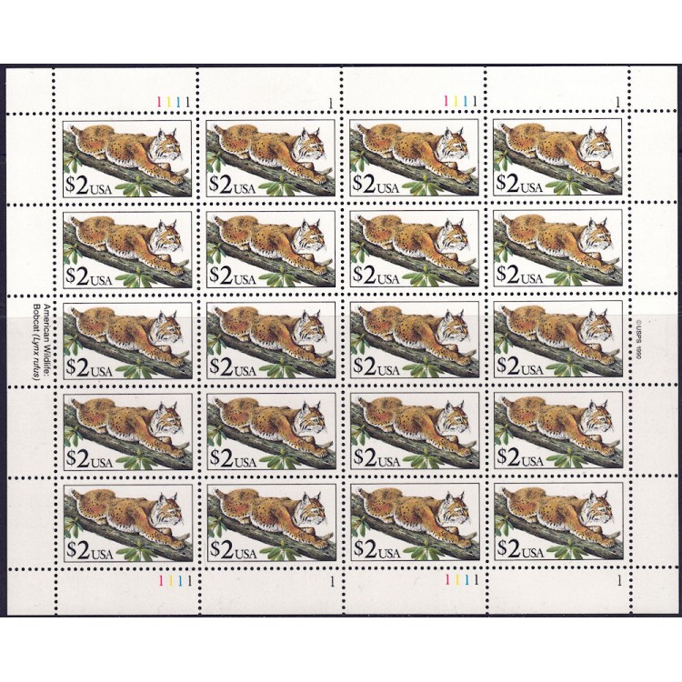 USA 1990 Lince rossa MF MNH**