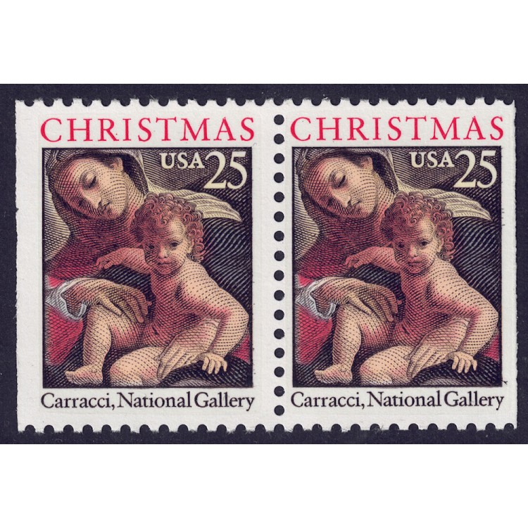 USA 1989 Natale (Madonna) □ vert. 2v MNH**