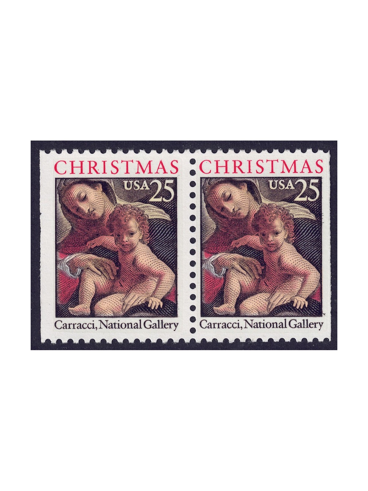 USA 1989 Christmas (Madonna) □ vert. 2v MNH**