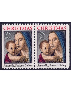 USA 1990 Christmas (Madonna) □ vert. 2v MNH**