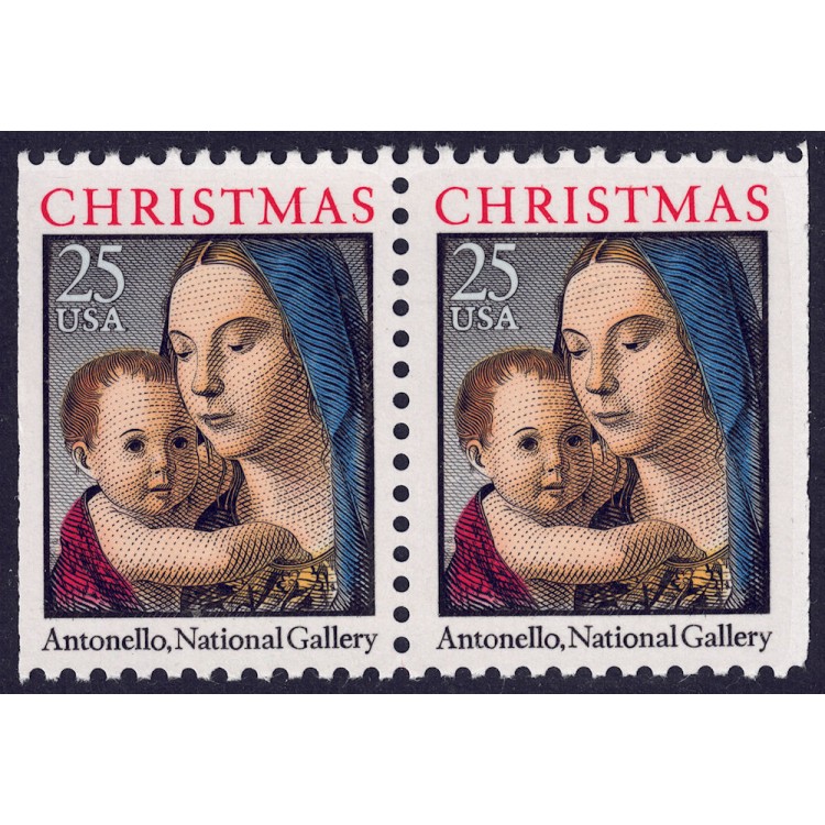 USA 1990 Christmas (Madonna) □ vert. 2v MNH**