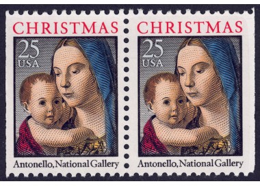 USA 1990 Christmas (Madonna) □ vert. 2v MNH**