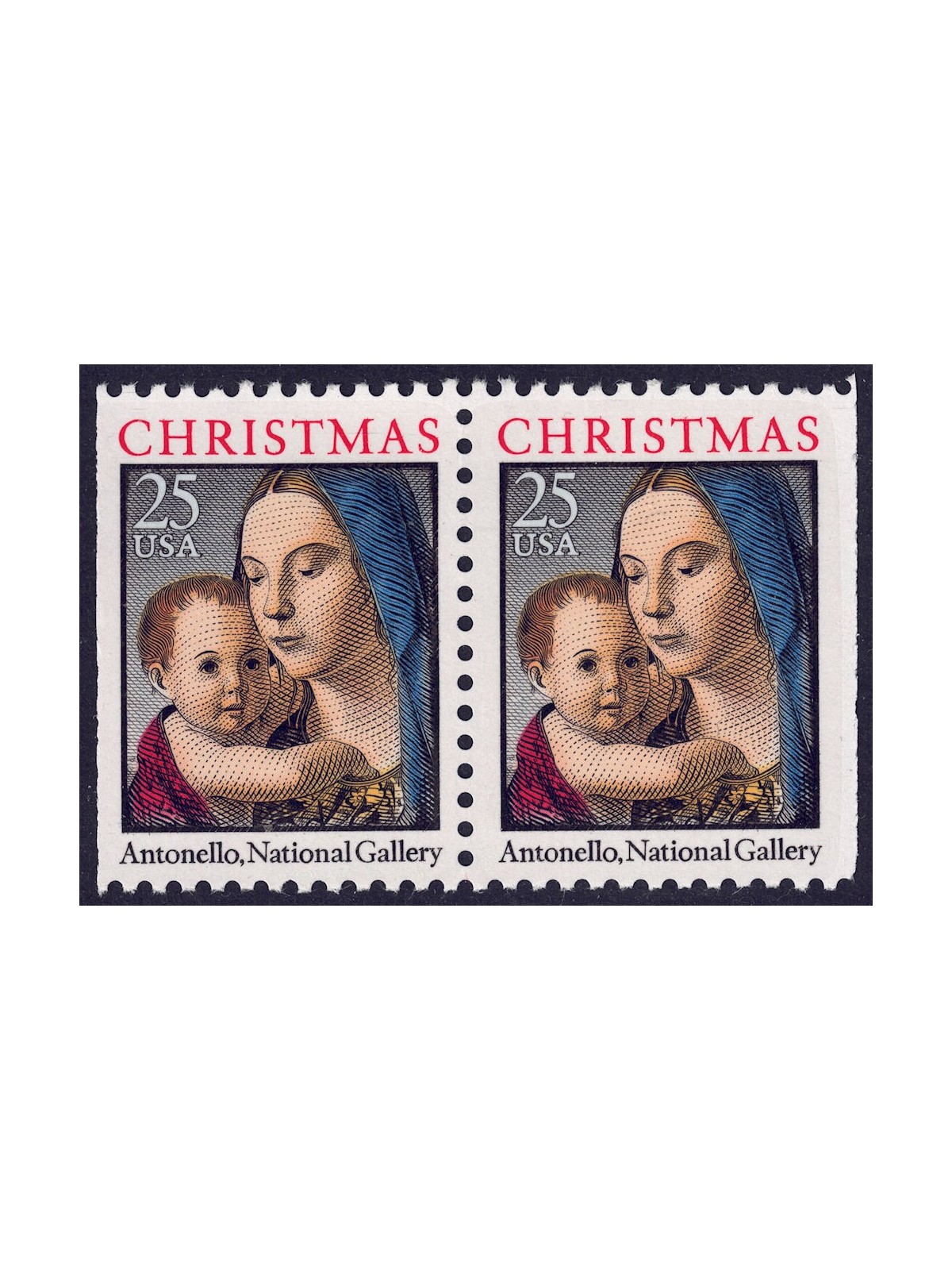 USA 1990 Natale (Madonna) □ vert. 2v MNH**