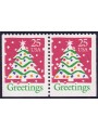 USA 1990 Christmas (Christmas Tree) □ adjacent sides 2v MNH**
