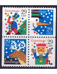 USA 1993 Natale (da LB) 4v MNH**