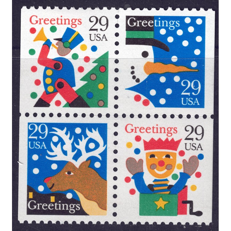 USA 1993 Natale (da LB) 4v MNH**