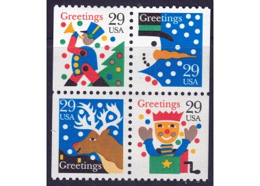 USA 1993 Natale (da LB) 4v MNH**