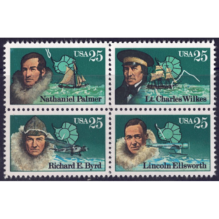 USA 1988 Antarctic Explorers 4v MNH**