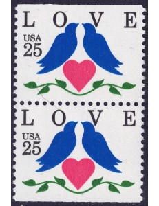 USA 1990 Esaltazione del concetto Amore (□ orizz.) 2v MNH**