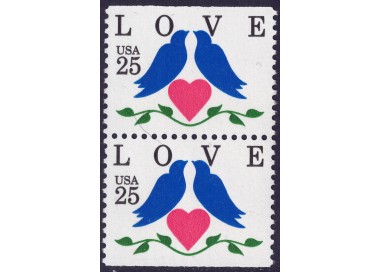 USA 1990 Exaltation of the concept of Love (□ horizz.) 2v MNH**
