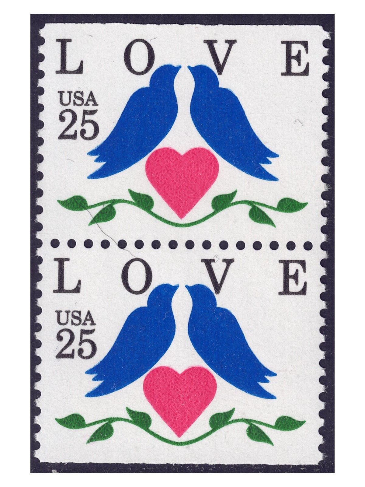 USA 1990 Esaltazione del concetto Amore (□ orizz.) 2v MNH**