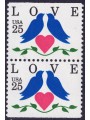 USA 1990 Esaltazione del concetto Amore (□ orizz.) 2v MNH**