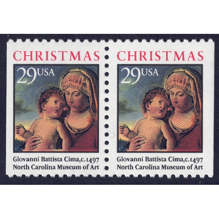 USA 1993 Natale (□ vert.) 2v MNH**