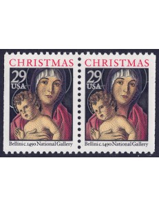 USA 1992 Natale (Madonna) □ vert. 2v MNH**