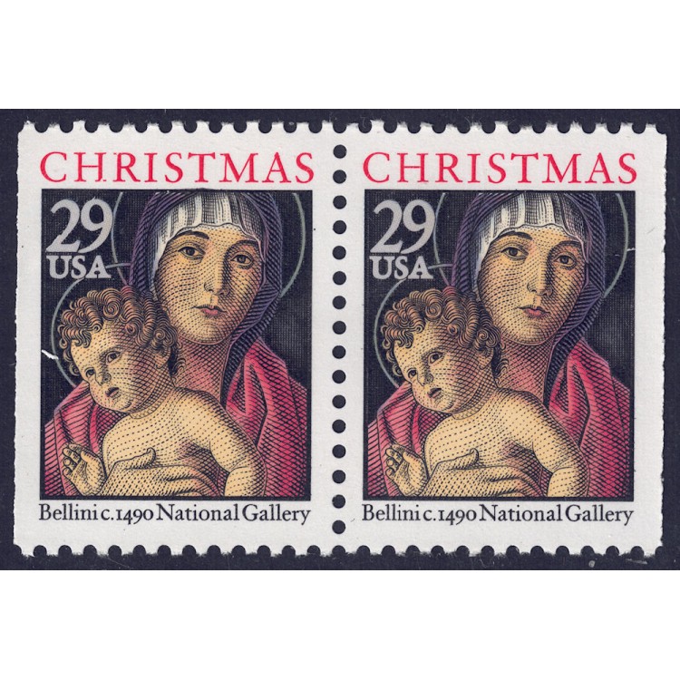 USA 1992 Natale (Madonna) □ vert. 2v MNH**