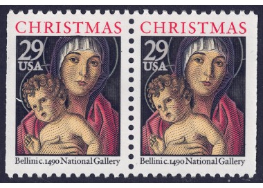 USA 1992 Christmas (Madonna) □ vert. 2v MNH**