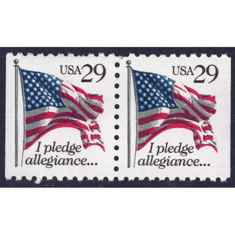 USA 1992 Allegiance to the Flag (□ vert.) 2v MNH**