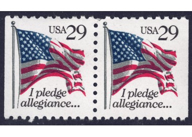 USA 1992 Allegiance to the Flag (□ vert.) 2v MNH**