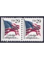 USA 1992 Fedeltà alla bandiera (□ vert.) 2v MNH**