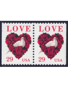 USA 1994 Esaltazione del concetto Amore (Colomba) □ vert. 2v MNH**