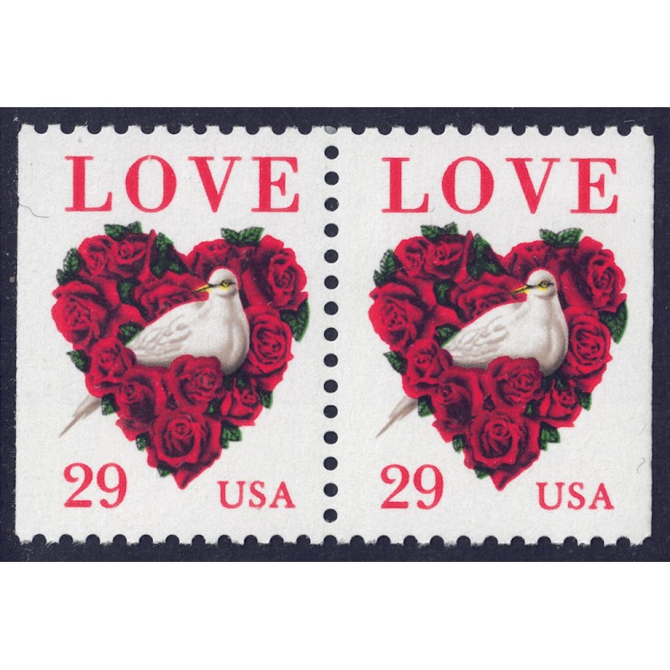 USA 1994 Esaltazione del concetto Amore (Colomba) □ vert. 2v MNH**