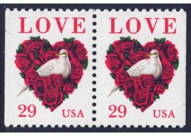 USA 1994 Esaltazione del concetto Amore (Colomba) □ vert. 2v MNH**
