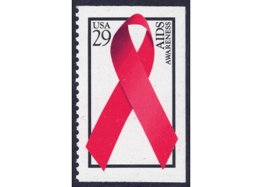 USA 1993 Lotta contro l'AIDS (□ lati contigui) MNH**