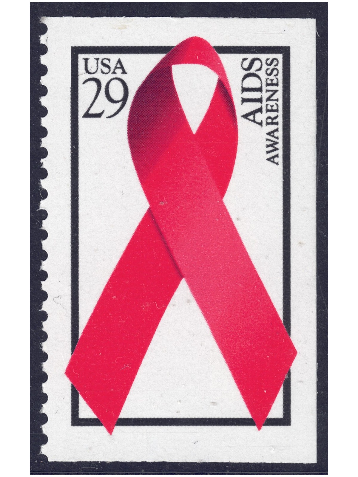 USA 1993 Lotta contro l'AIDS (□ lati contigui) MNH**