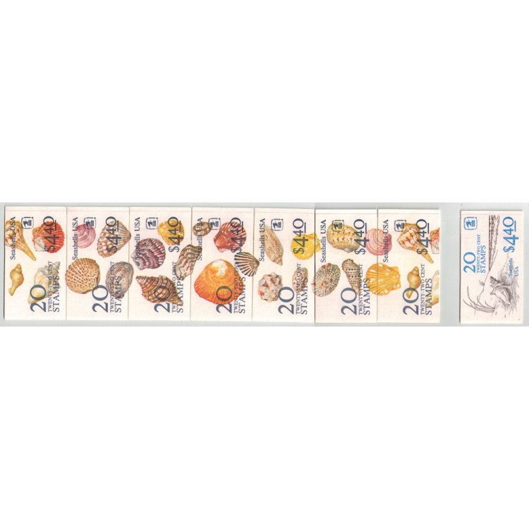 USA 1985 Shells 8 booklet MNH**