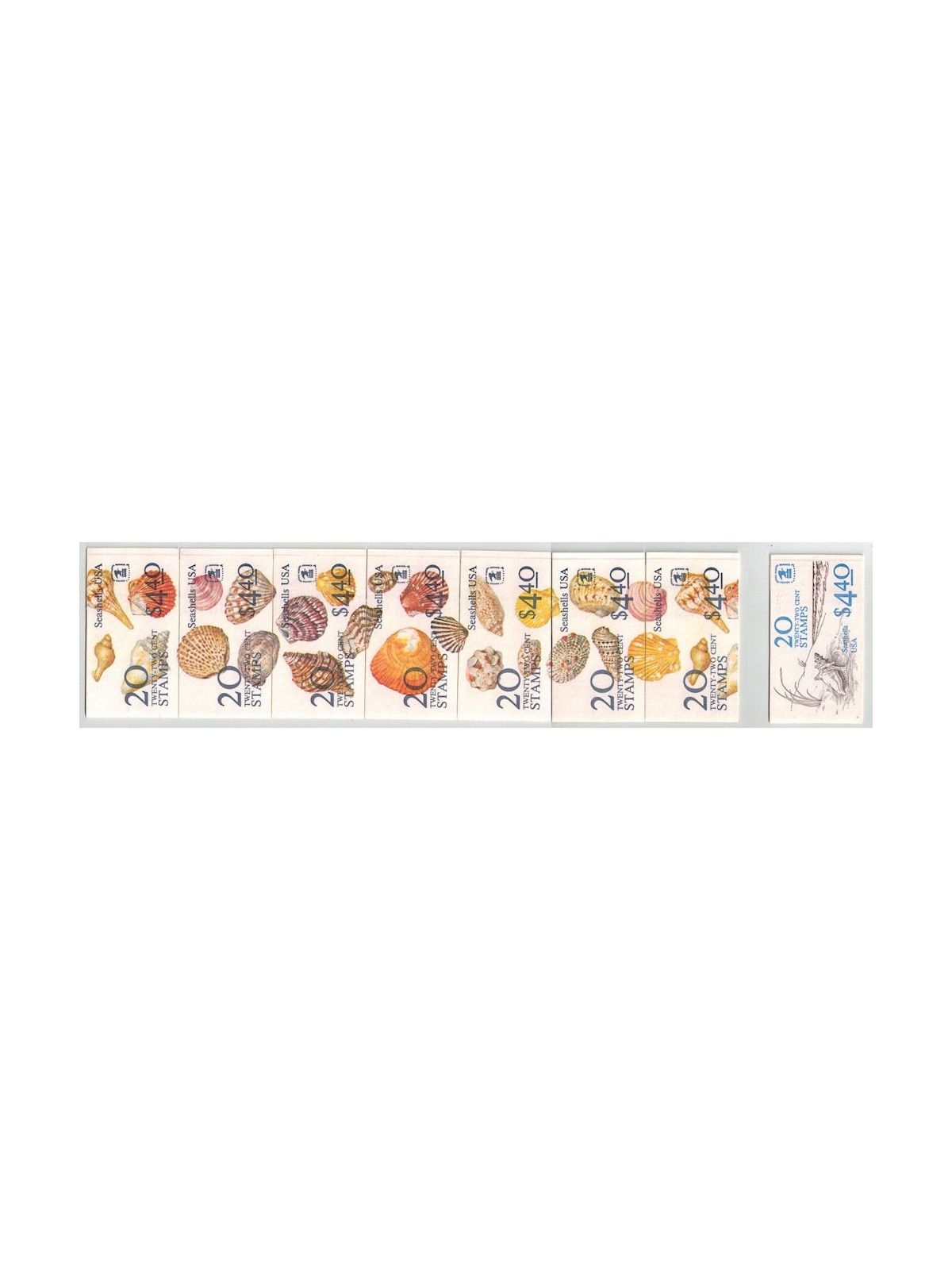 USA 1985 Shells 8 booklet MNH**