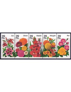 USA 1994 Garden Flowers 5v MNH**