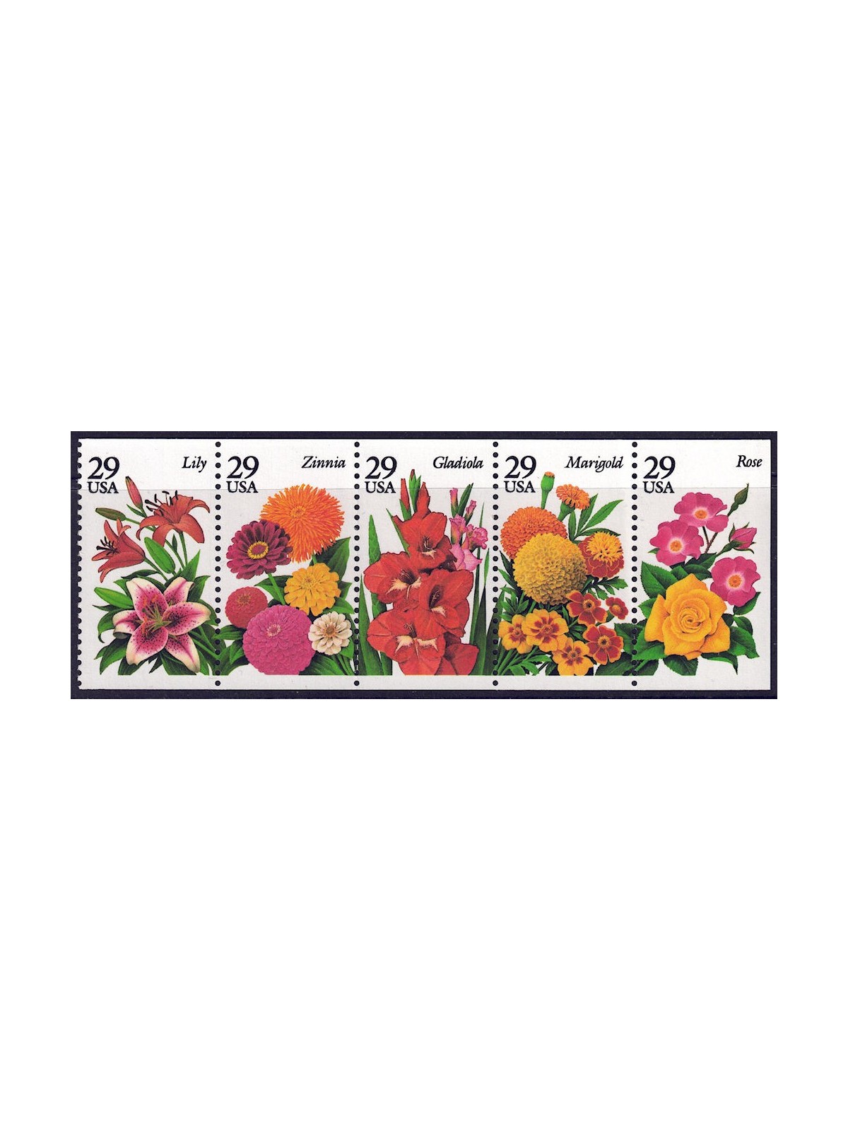 USA 1994 Garden Flowers 5v MNH**
