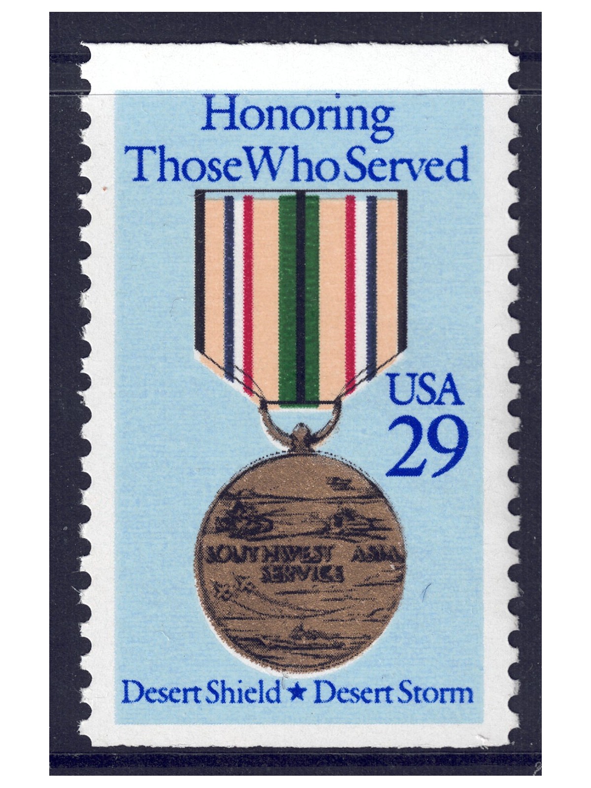 USA 1991 Commemorative Medal (from booklet) MNH**
