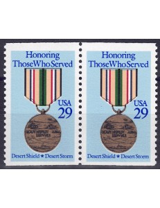 USA 1991 Commemorative Medal (□ horizz.) 2v MNH**