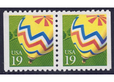 USA 1991 Mongolfiera (□ vert.) 2v MNH**