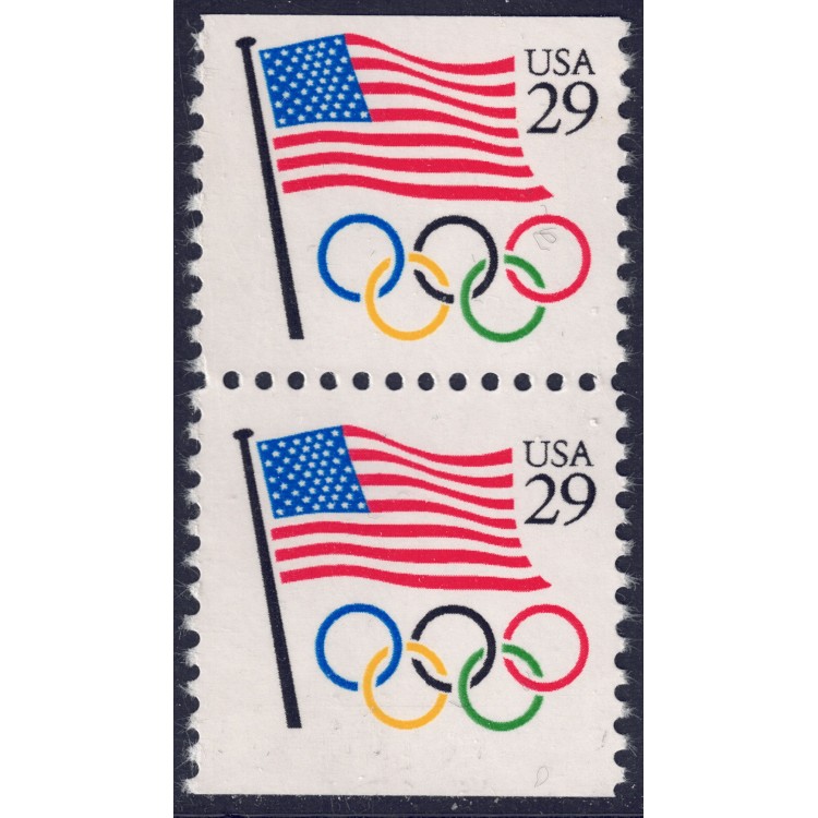 USA 1991 Bandiera e anelli olimpici (□ orizz.) MNH**