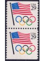 USA 1991 Olympic Flag and Rings (□ horiz.) MNH**