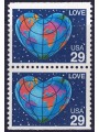 USA 1991 Exaltation of the concept of Love (□ horizz.) 2v MNH**