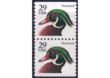 USA 1991 Wood Duck (Black) □ horiz. 2v MNH**
