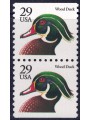 USA 1991 Anatra di legno (nero) □ orizz. 2v MNH**