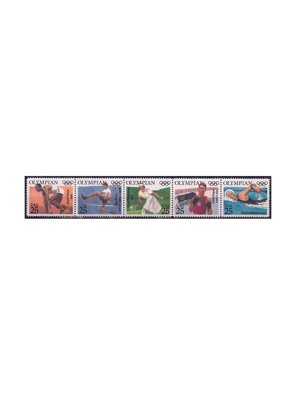 USA 1990 Campioni olimpici 5v MNH**