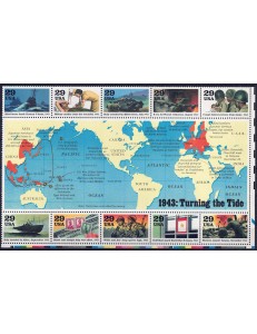 USA 1993 World War II (3rd series) s/s MNH**