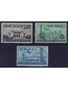 USA 1947 Posta aerea 3v MNH**