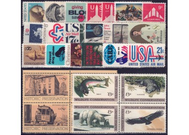 USA 1971 Annata completa 28v MNH**