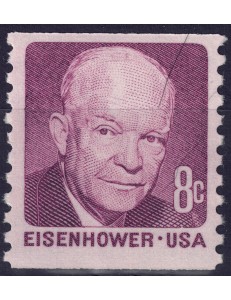 USA 1971 Eisenhower (8c granata) da LB MNH**