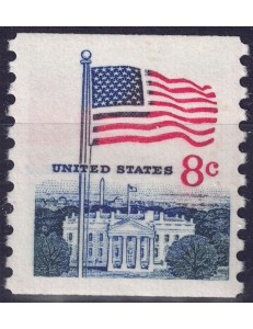 USA 1971 Flag and White House (from reel) MNH**