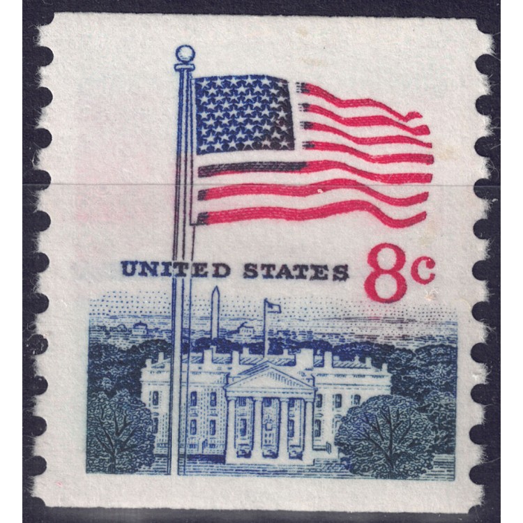 USA 1971 Bandiera e Casa Bianca (da bobina) MNH**