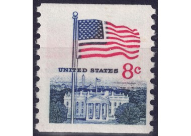 USA 1971 Flag and White House (from reel) MNH**