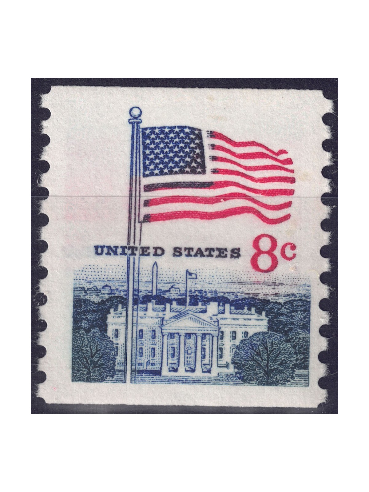 USA 1971 Flag and White House (from reel) MNH**