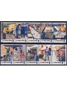 USA 1973 Impiegati Postali 10v MNH**